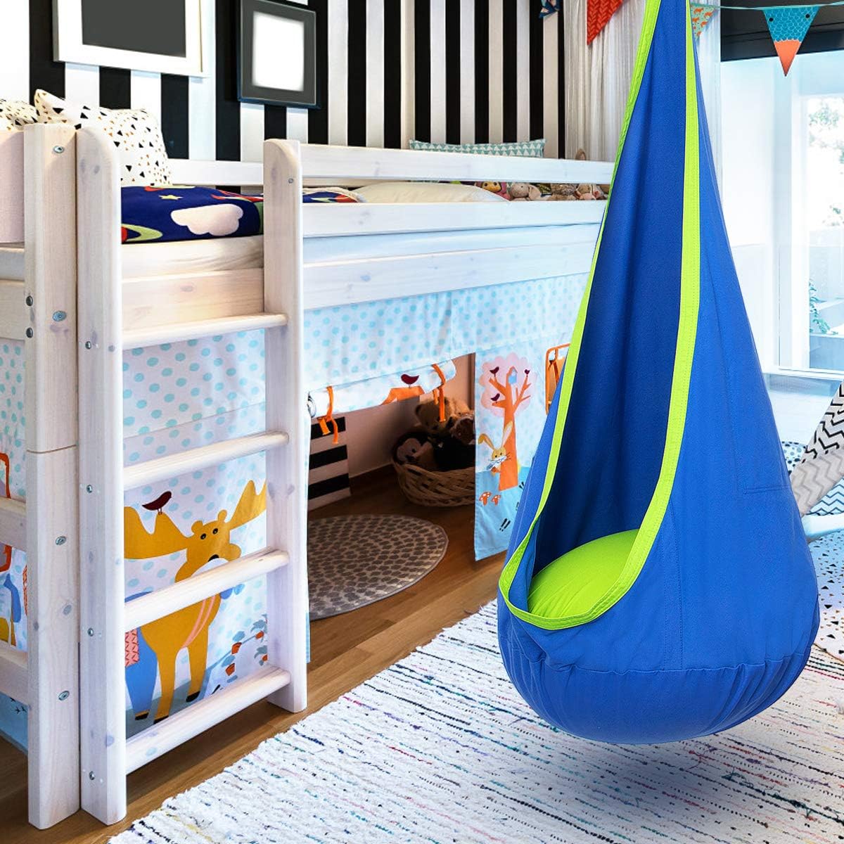 Kinderhangstoel voor Binnen & Buiten – Comfortabele Schommelstoel met Kussen | CocoonNest van HushPlay