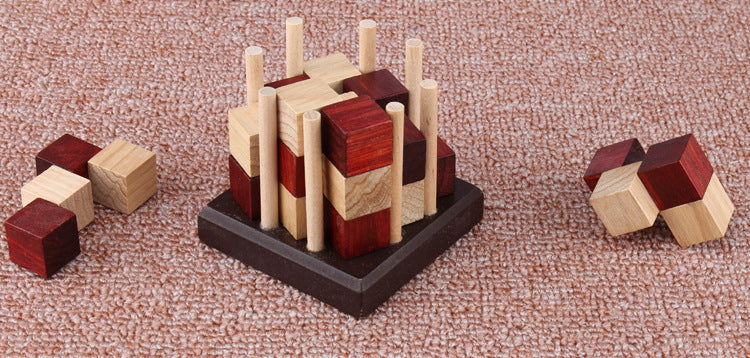 Wooden Educational Building Blocks for Children (4-6 Years)