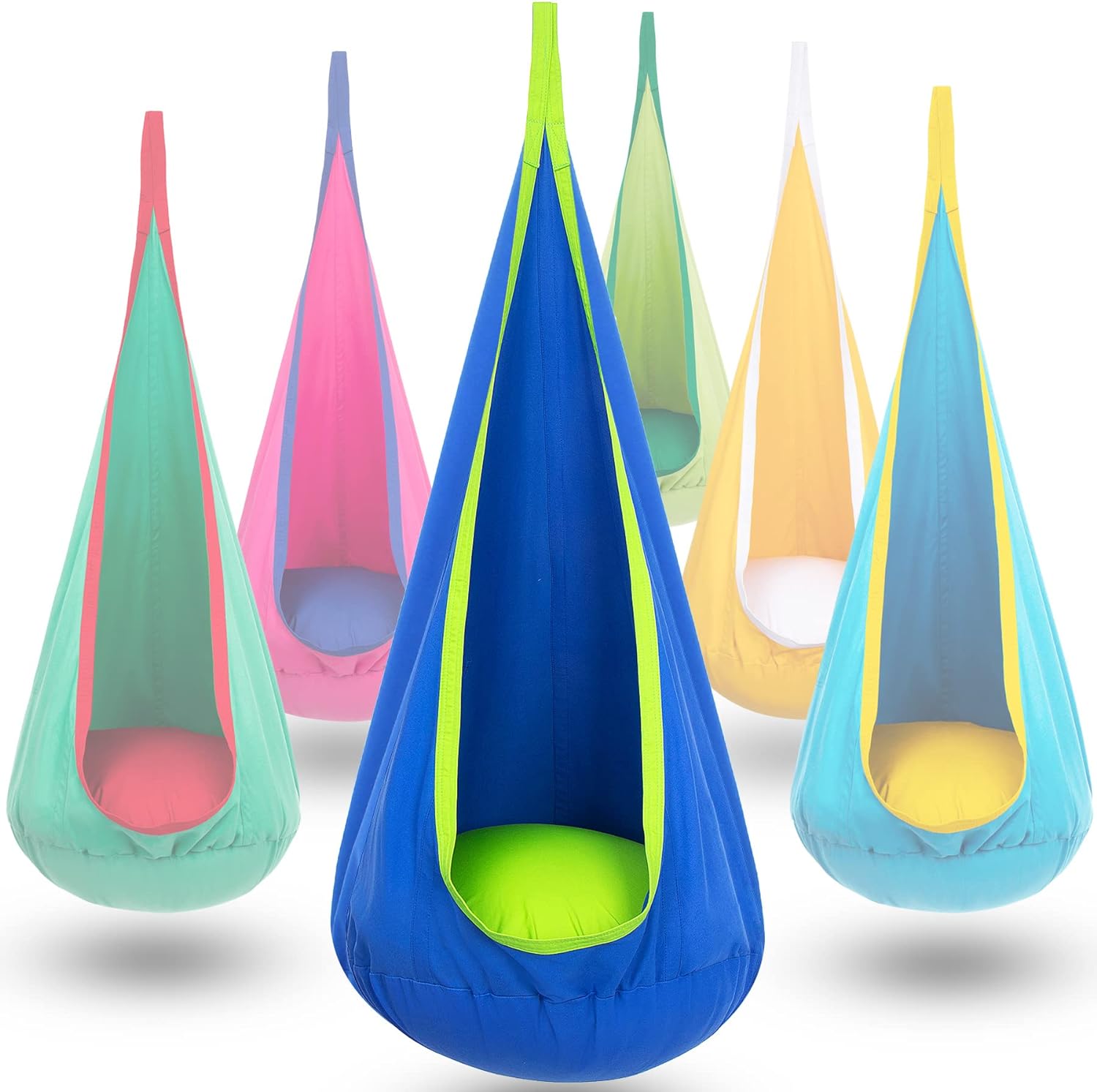 Kinderhangstoel voor Binnen & Buiten – Comfortabele Schommelstoel met Kussen | CocoonNest van HushPlay