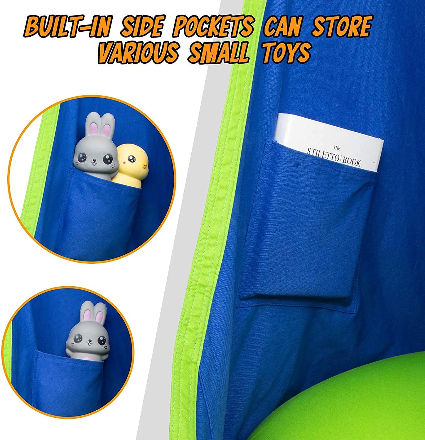 Kinderhangstoel voor Binnen & Buiten – Comfortabele Schommelstoel met Kussen | CocoonNest van HushPlay